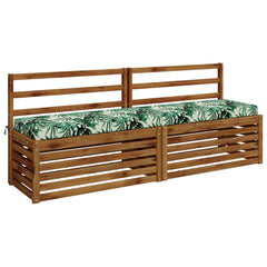 vidaXL Bench Cushion SOEST 100% Polyester Leaf Pattern 180 x 40 x 8 cm 3