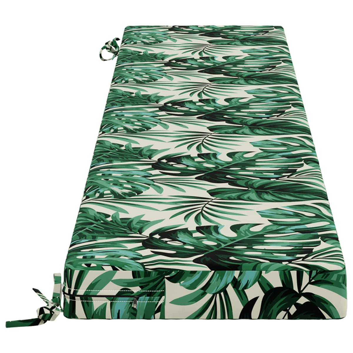 vidaXL Bench Cushion SOEST 100% Polyester Leaf Pattern 180 x 40 x 8 cm 4