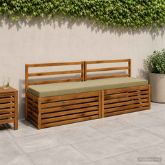Bench Cushion SOEST 100% Polyester 200 x 40 x 8 cm Melange Light green