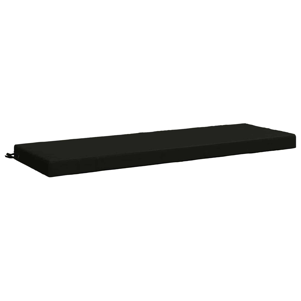 vidaXL Bench Cushion SOEST 100% Polyester Black 140 x 50 x 8 cm 2