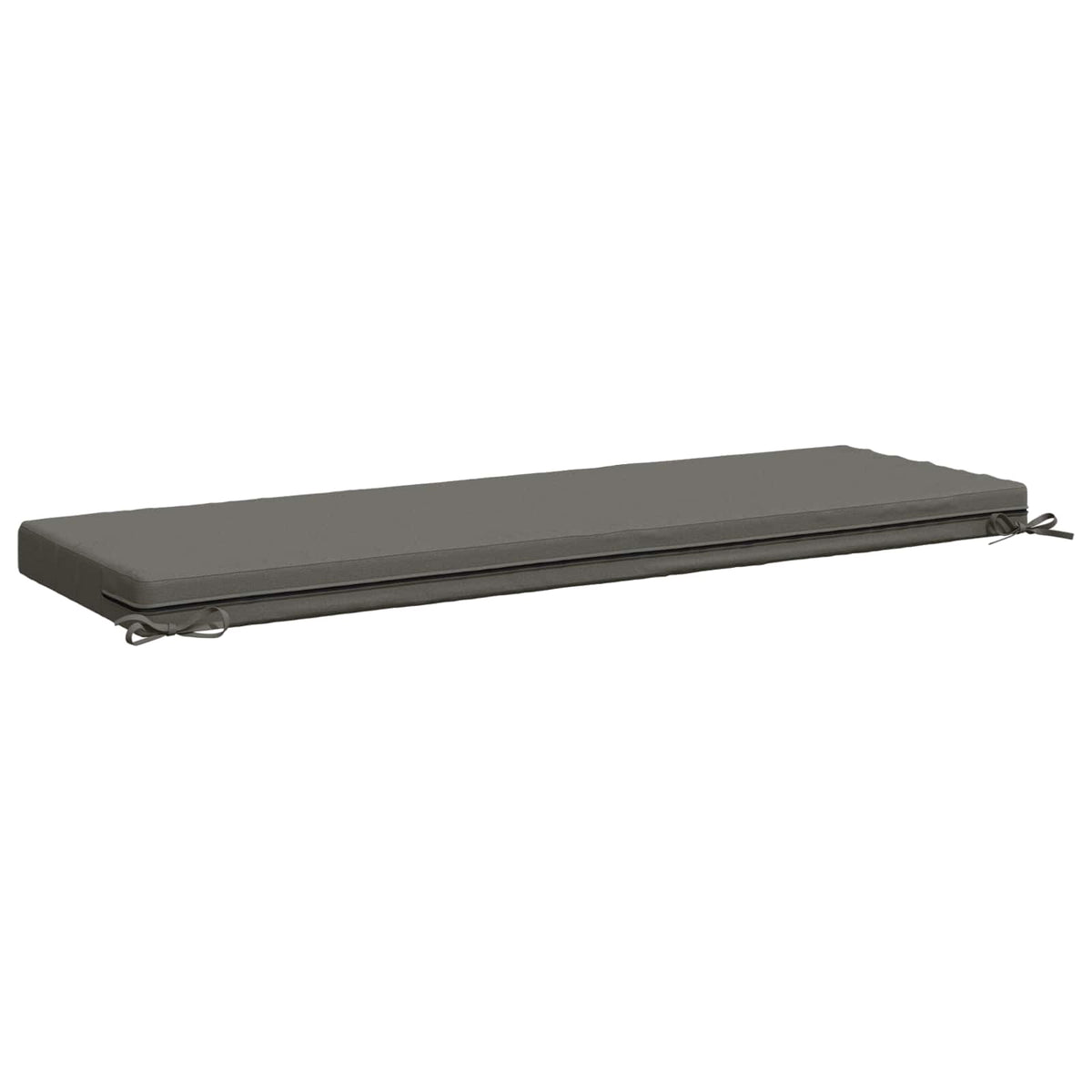 vidaXL Bench Cushion SOEST 100% Polyester Grey 140 x 50 x 8 cm 5