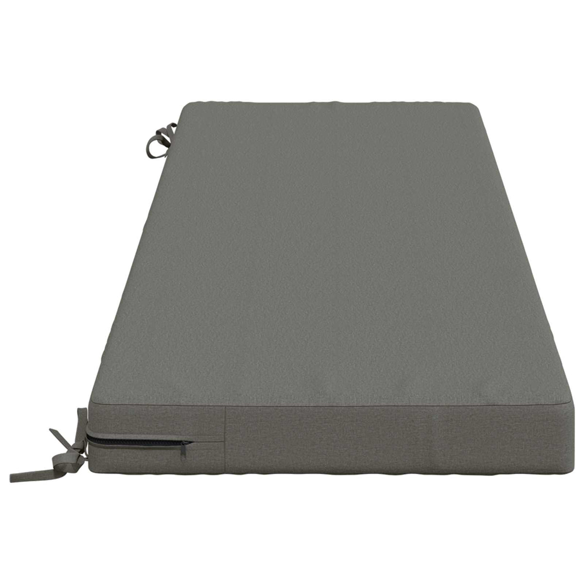 vidaXL Bench Cushion SOEST 100% Polyester Grey 140 x 50 x 8 cm 4