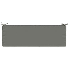 vidaXL Bench Cushion SOEST 100% Polyester Grey 140 x 50 x 8 cm 6