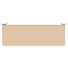 vidaXL Bench Cushion SOEST 100% Polyester Cream 140 x 50 x 8 cm 6