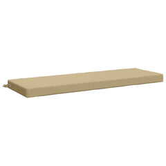 vidaXL Bench Cushion SOEST 100% Polyester Beige 140 x 50 x 8 cm 2