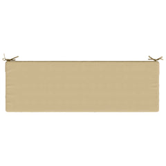 vidaXL Bench Cushion SOEST 100% Polyester Beige 140 x 50 x 8 cm 6