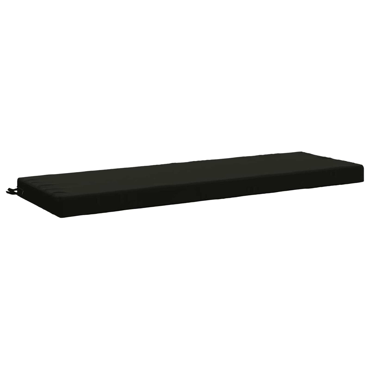 vidaXL Bench Cushion SOEST 100% Polyester Black 140 x 50 x 8 cm 2
