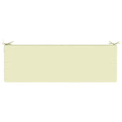 vidaXL Bench Cushion SOEST 100% Polyester Cream 140 x 50 x 8 cm 6