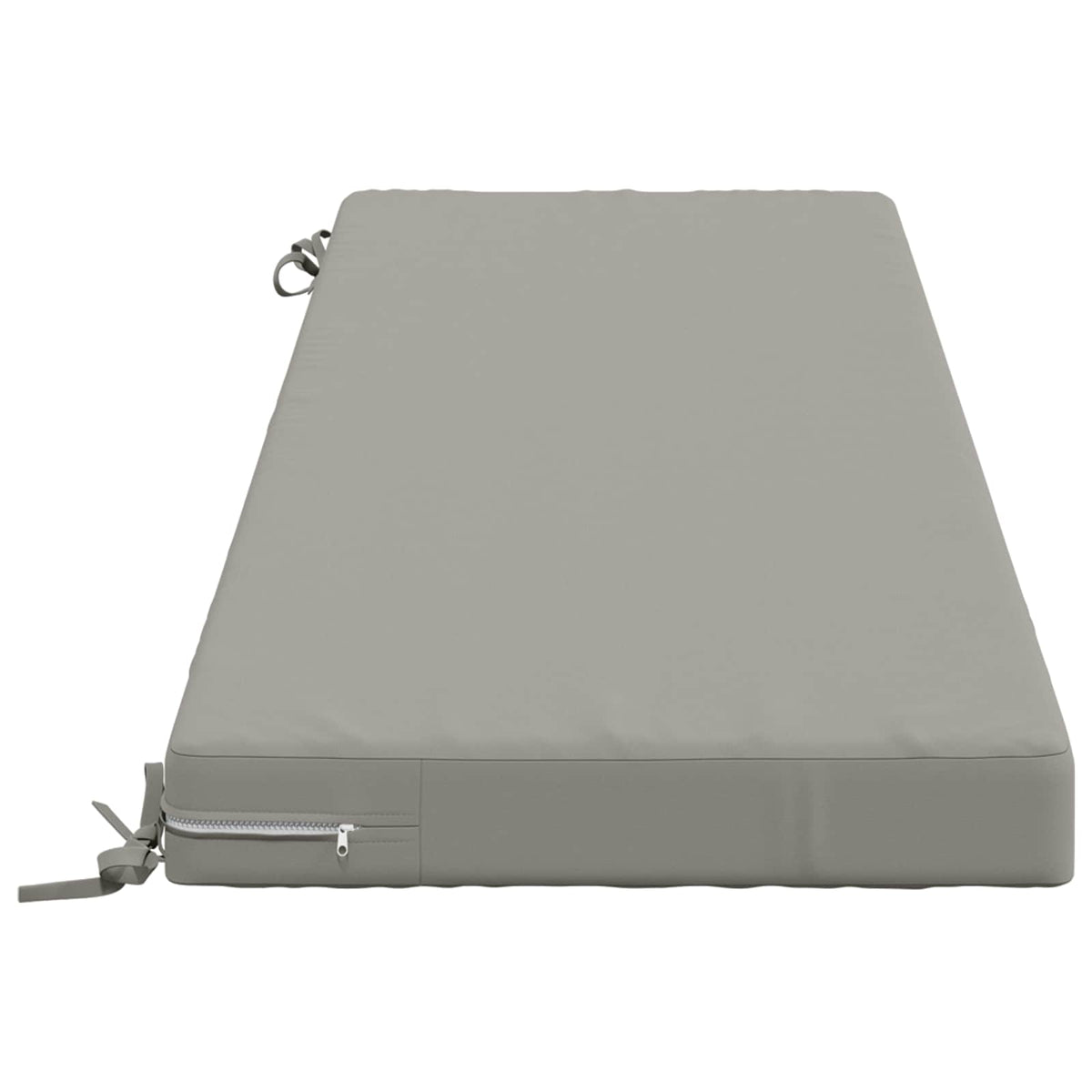 vidaXL Bench Cushion SOEST 100% Polyester Grey 140 x 50 x 8 cm 4