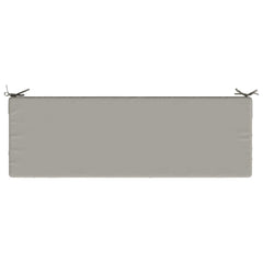 vidaXL Bench Cushion SOEST 100% Polyester Grey 140 x 50 x 8 cm 6