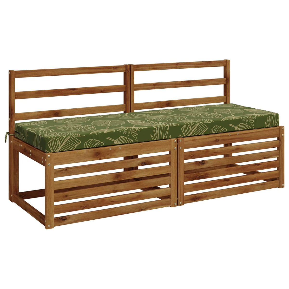 vidaXL Bench Cushion SOEST 100% Polyester Leaf Design 140 x 50 x 8 cm 3