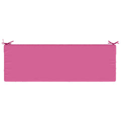 vidaXL Bench Cushion SOEST 100% Polyester Pink 140 x 50 x 8 cm 6