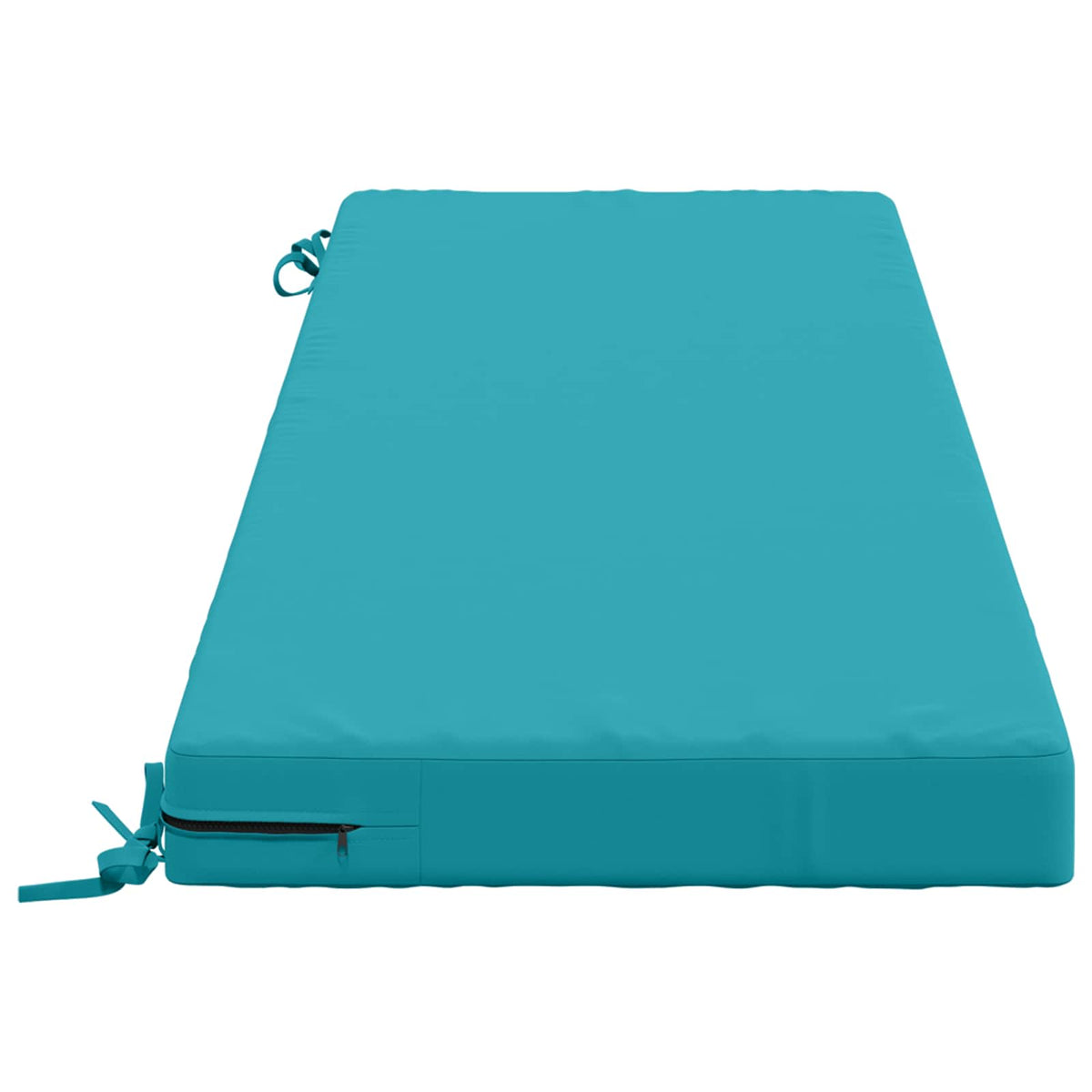 vidaXL Bench Cushion SOEST 100% Polyester Turquoise 140 x 50 x 8 cm 4