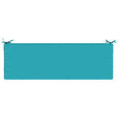 vidaXL Bench Cushion SOEST 100% Polyester Turquoise 140 x 50 x 8 cm 6