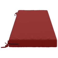 vidaXL Bench Cushion SOEST 100% Polyester Wine Red 140 x 50 x 8 cm 4