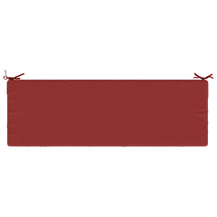 vidaXL Bench Cushion SOEST 100% Polyester Wine Red 140 x 50 x 8 cm 6