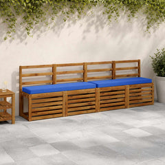 2-Piece Bench Cushions VUGHT 100% Polyester Taupe 2 pcs in Royal Blue (polyester)