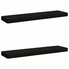 vidaXL 2-Piece Bench Cushions VUGHT 2 pcs 100% Polyester Black 2