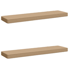 vidaXL 2-Piece Bench Cushions VUGHT 2 pcs 100% Polyester Sand 2