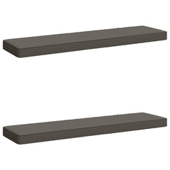 vidaXL 2-Piece Bench Cushions VUGHT 2 pcs 100% Polyester Grey 2