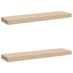 vidaXL 2-Piece Bench Cushions VUGHT 2 pcs 100% Polyester Cream 2