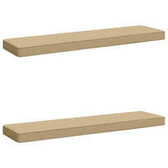 vidaXL 2-Piece Bench Cushions VUGHT 2 pcs 100% Polyester Beige 2