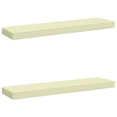 vidaXL 2-Piece Bench Cushions VUGHT 2 pcs 100% Polyester Cream 2