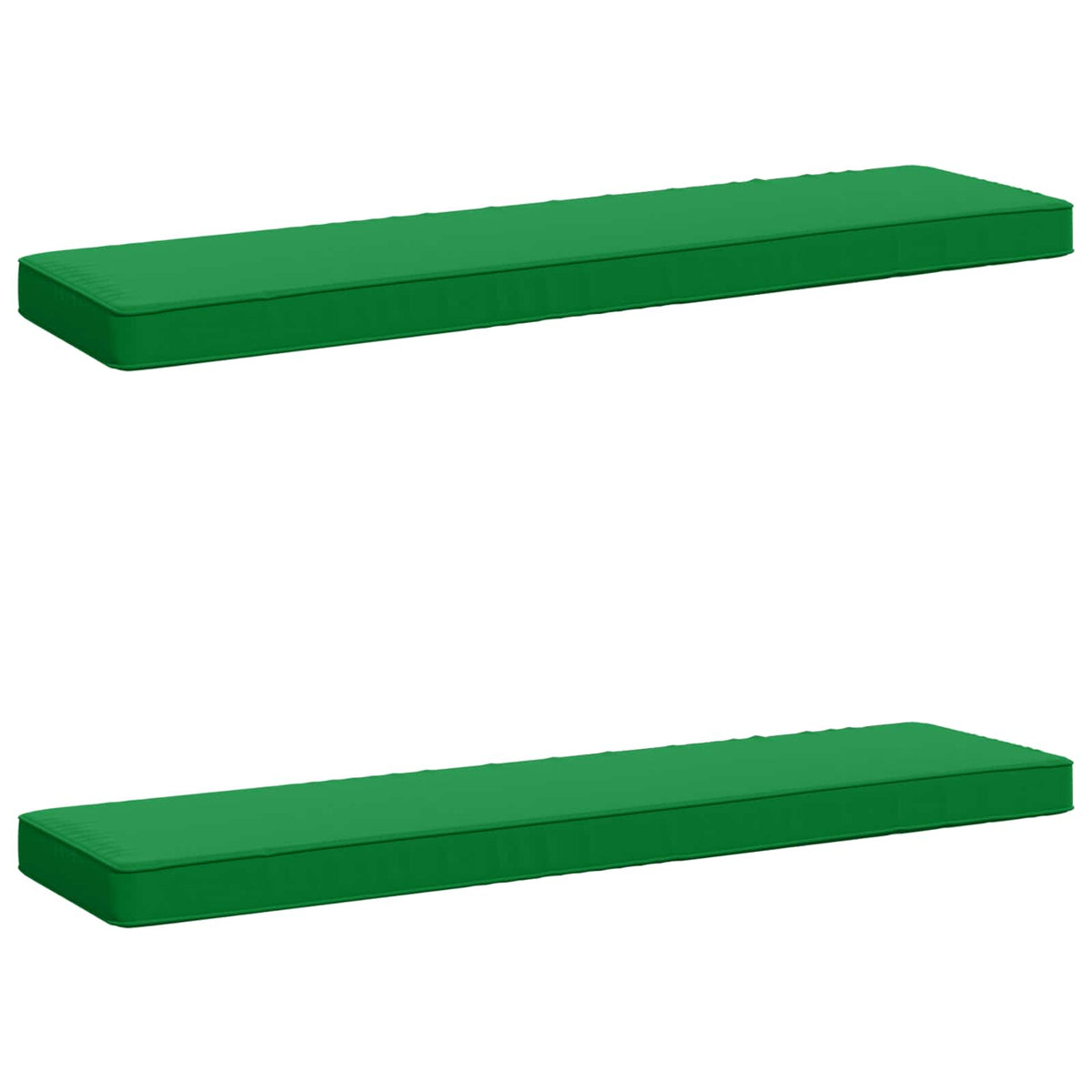 vidaXL 2-Piece Bench Cushions VUGHT 2 pcs 100% Polyester Green 2