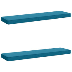 vidaXL 2-Piece Bench Cushions VUGHT 2 pcs 100% Polyester Light Blue 2