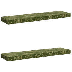 vidaXL 2-Piece Bench Cushions VUGHT 2 pcs 100% Polyester Leaf Design 2