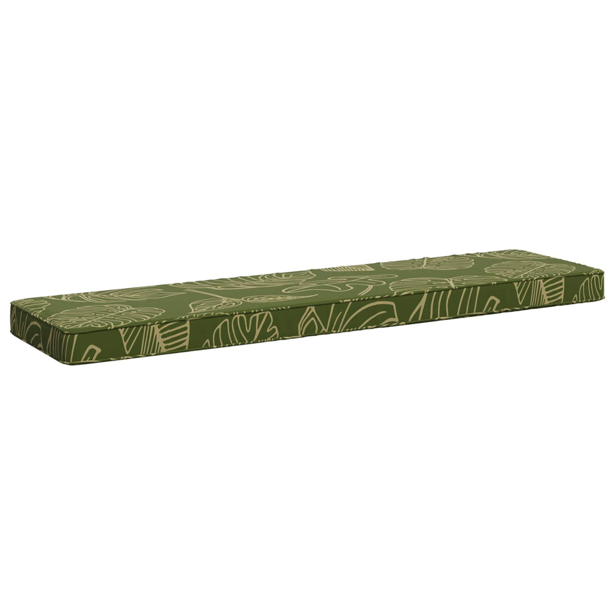 vidaXL 2-Piece Bench Cushions VUGHT 2 pcs 100% Polyester Leaf Design 4