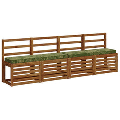 vidaXL 2-Piece Bench Cushions VUGHT 2 pcs 100% Polyester Leaf Design 3