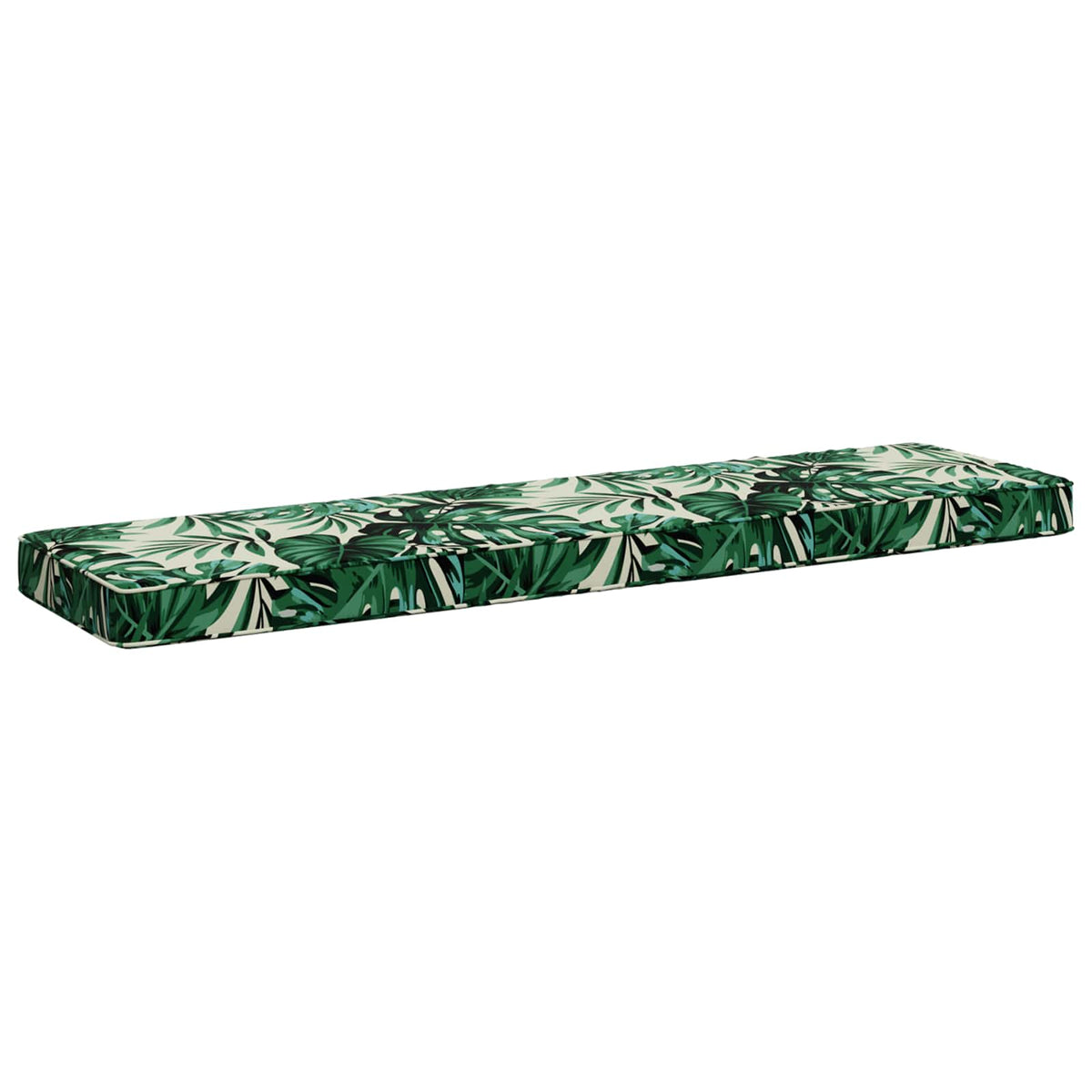 vidaXL 2-Piece Bench Cushions VUGHT 2 pcs 100% Polyester Leaf Pattern 4