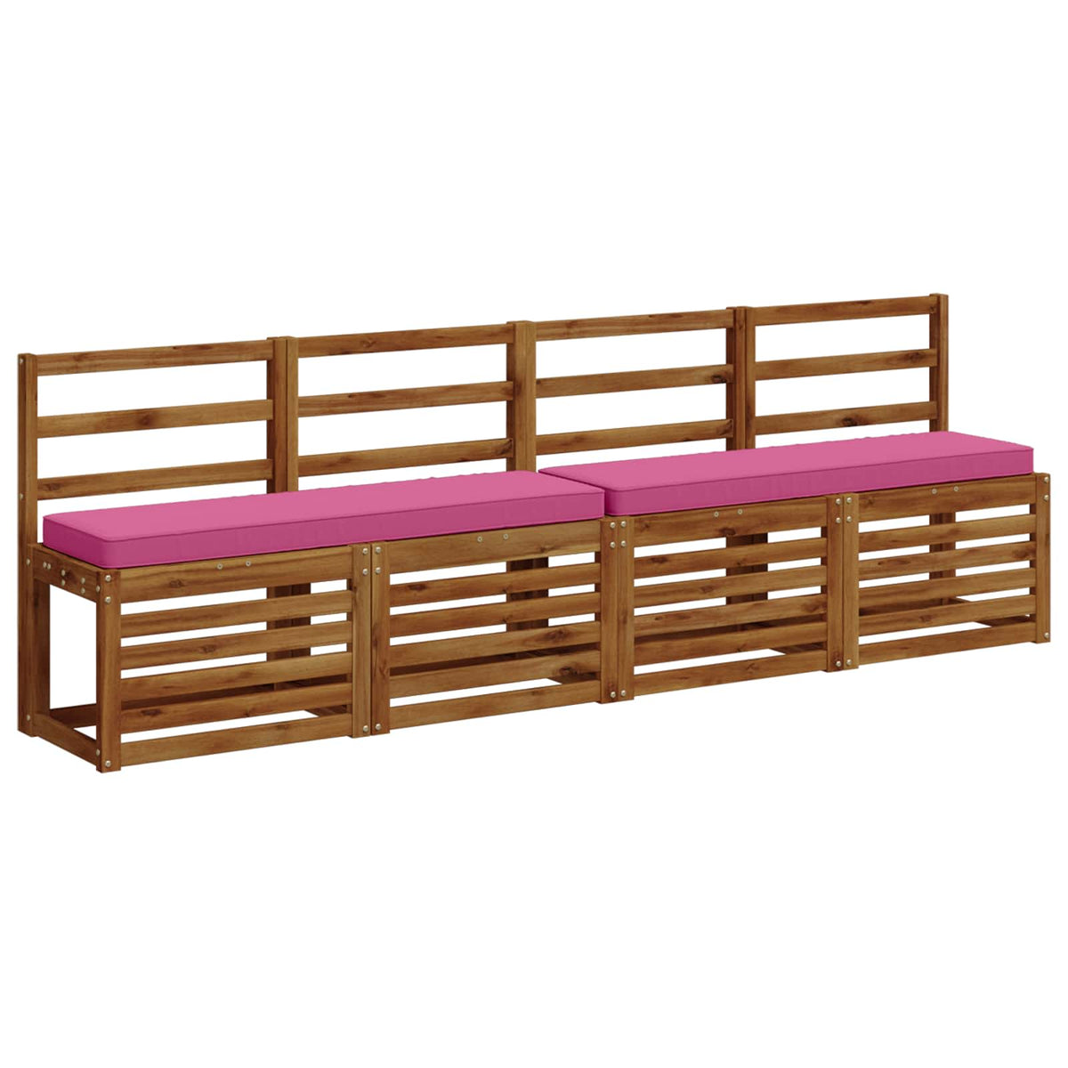 2-Piece Bench Cushions VUGHT 2 pcs 100% Polyester Pink, image 3