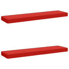 vidaXL 2-Piece Bench Cushions VUGHT 2 pcs 100% Polyester Red 2