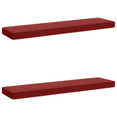 2-Piece Bench Cushions in Wine Red, image 2