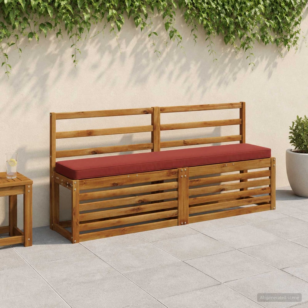 2-Piece Bench Cushions VUGHT 2 pcs 100% Polyester Red 1
