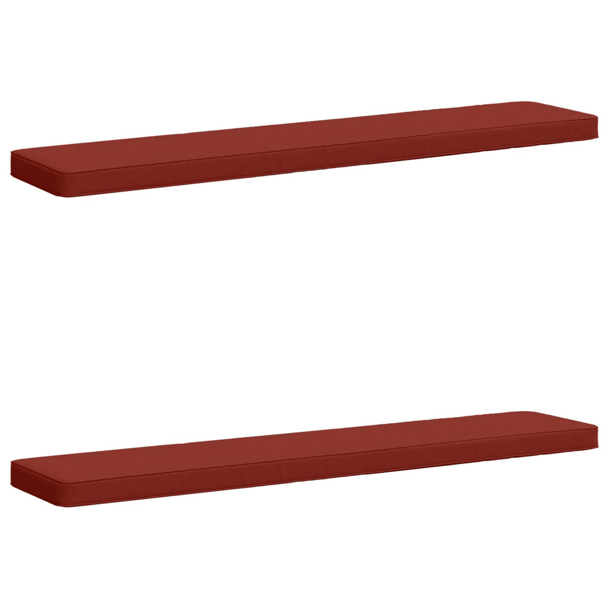 2-Piece Bench Cushions VUGHT 2 pcs 100% Polyester Red 2