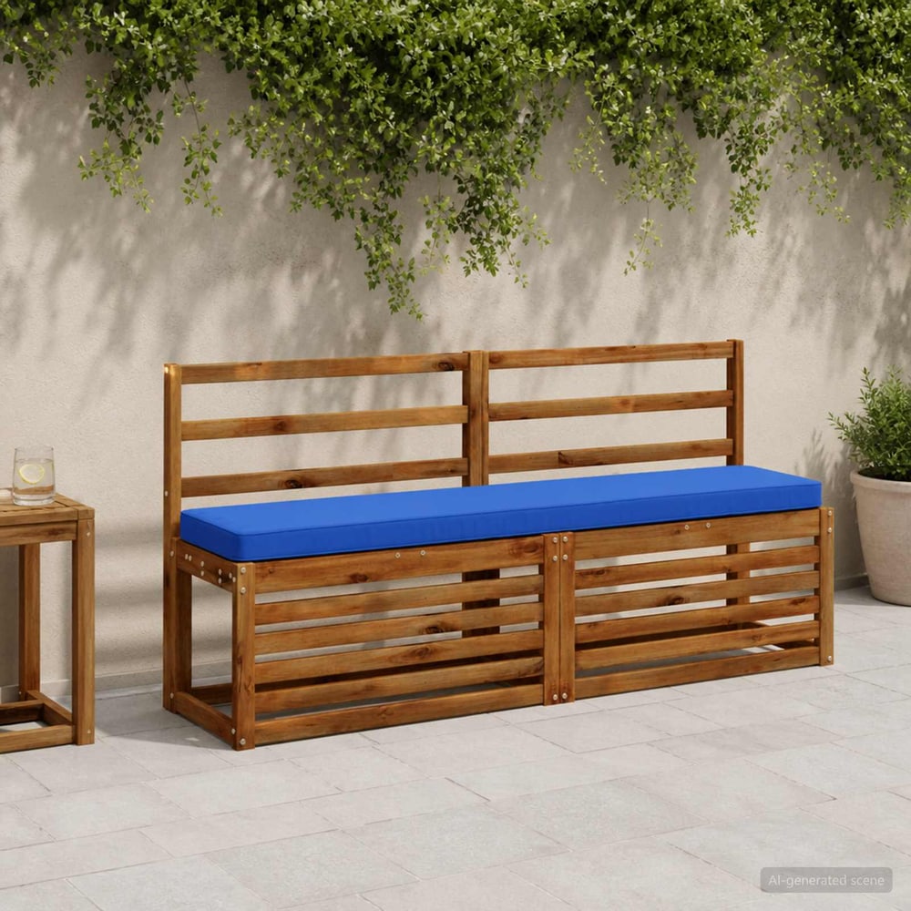 2-Piece Bench Cushions VUGHT 2 pcs 100% Polyester Royal Blue 1