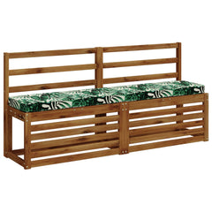 2-Piece Bench Cushions VUGHT 2 pcs 100% Polyester Leaf Pattern 3