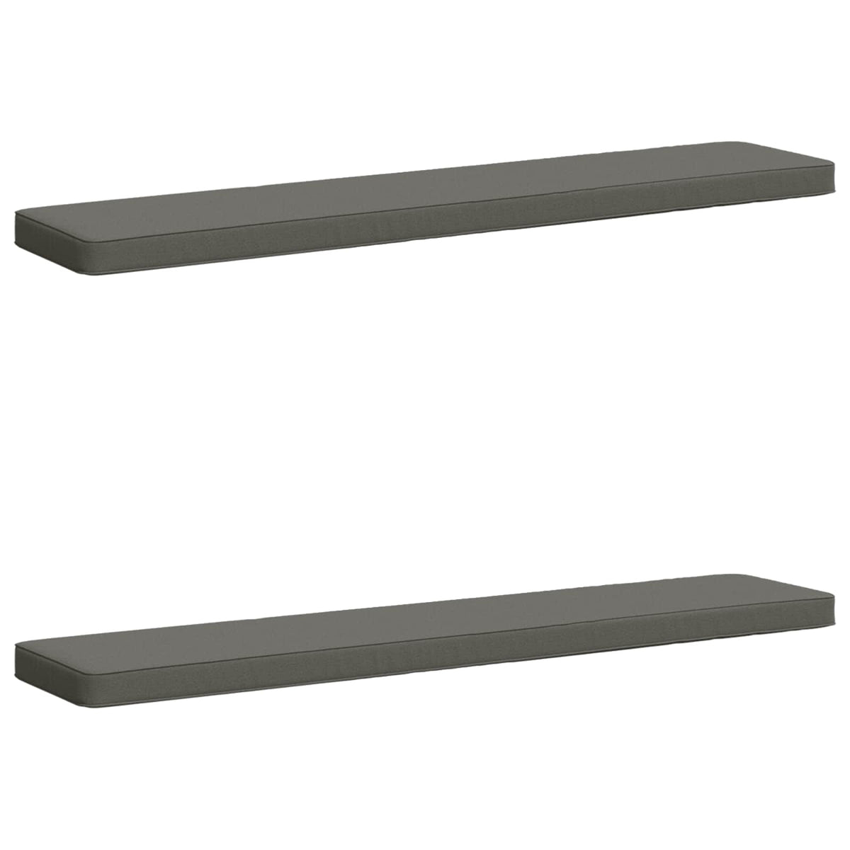 2-Piece Bench Cushions VUGHT 2 pcs 100% Polyester Grey 2