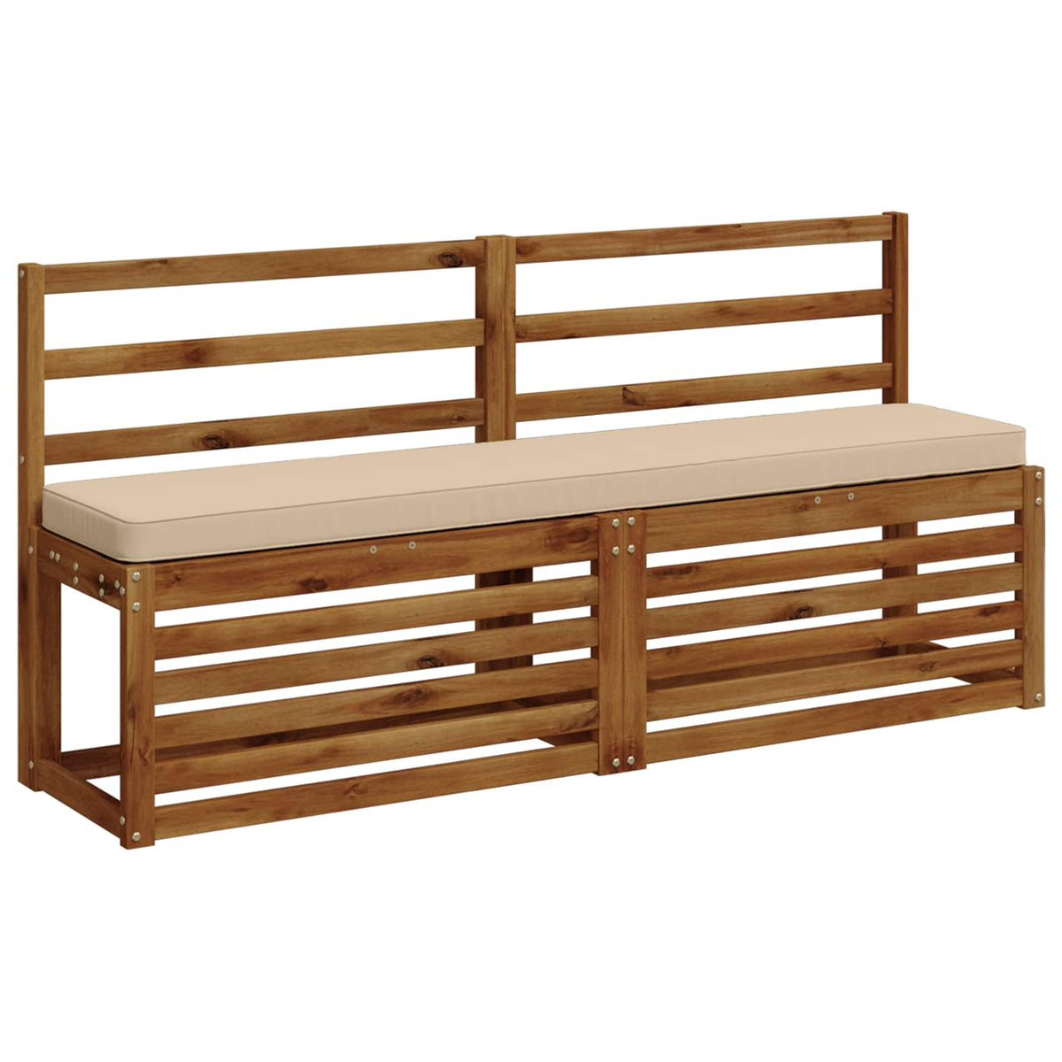 2-Piece Bench Cushions VUGHT 2 pcs 100% Polyester Cream 3