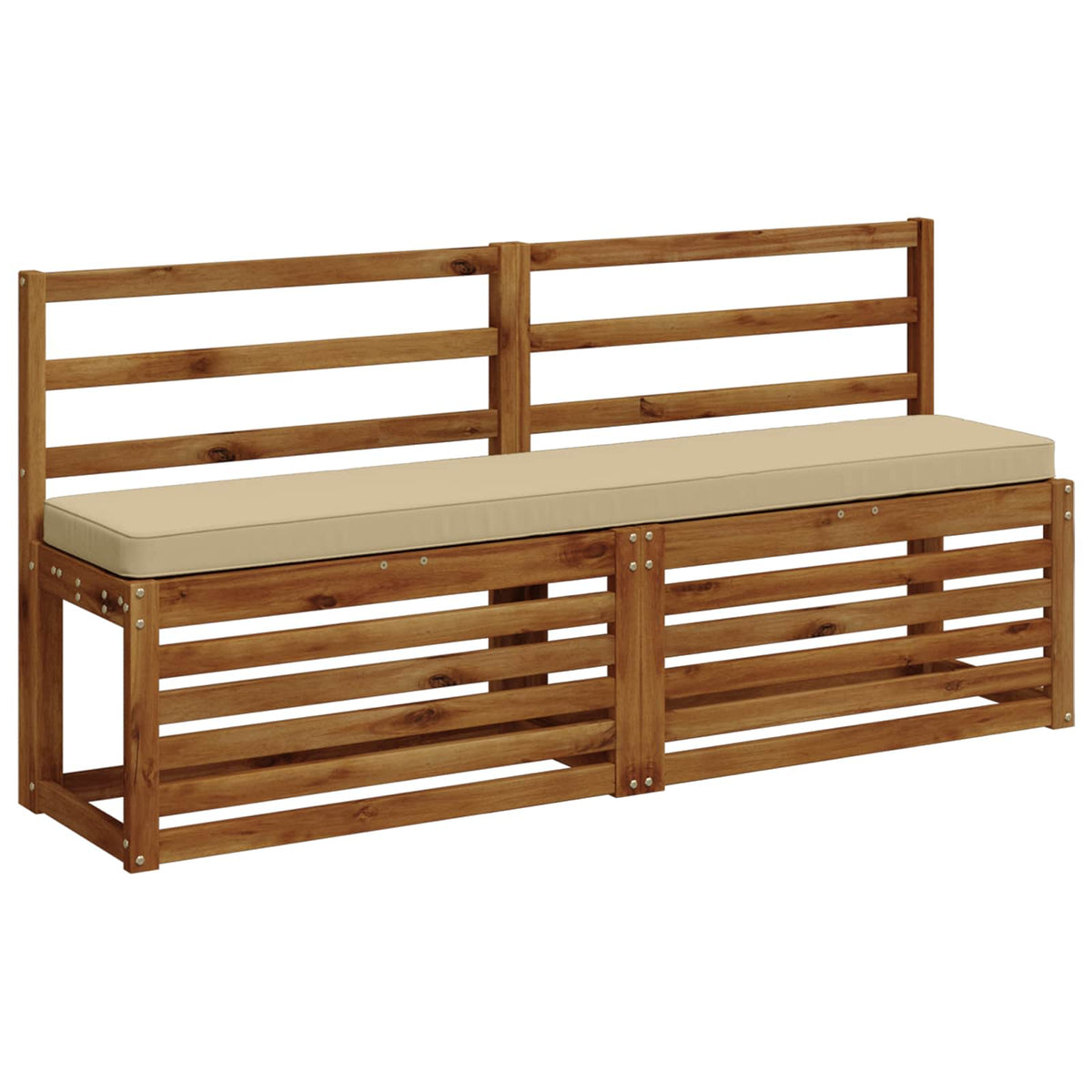 2-Piece Bench Cushions VUGHT 2 pcs 100% Polyester Beige 3