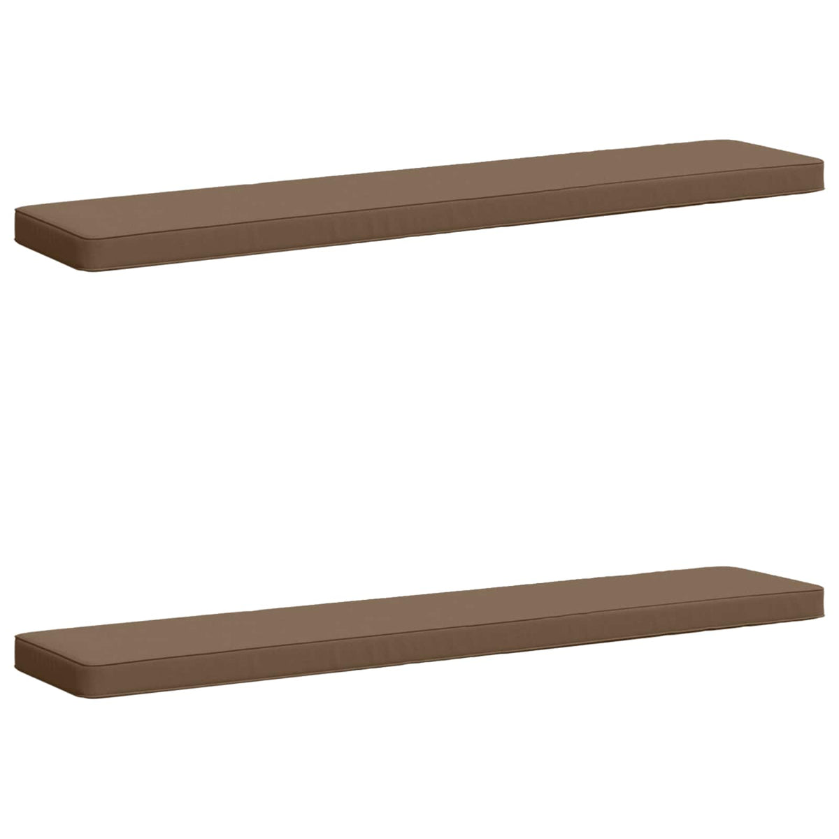 2-Piece Bench Cushions VUGHT 2 pcs 100% Polyester Taupe 2
