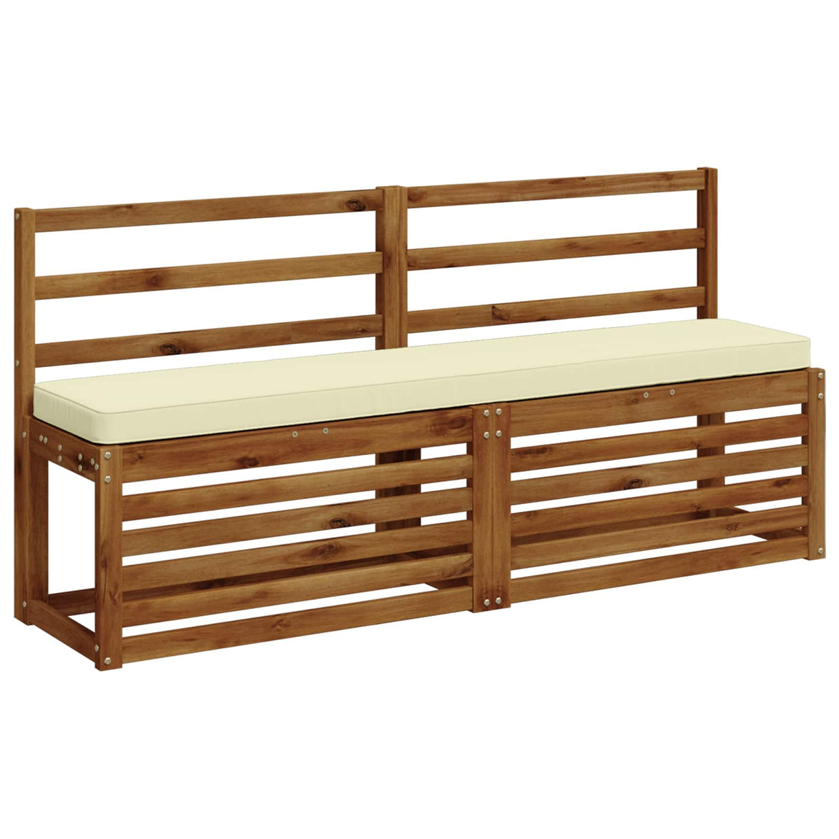 2-Piece Bench Cushions VUGHT 2 pcs 100% Polyester Cream 3