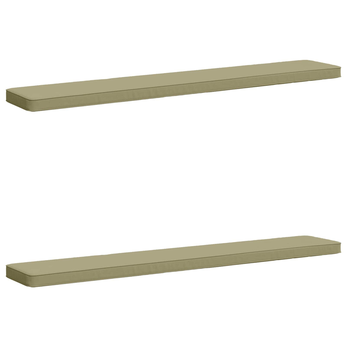 2-Piece Bench Cushions VUGHT 2 pcs 100% Polyester Light Green 2