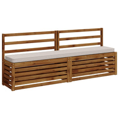 2-Piece Bench Cushions VUGHT 2 pcs 100% Polyester White 3