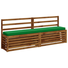 2-Piece Bench Cushions VUGHT 2 pcs 100% Polyester Green 3