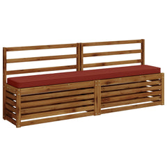 2-Piece Bench Cushions VUGHT 2 pcs 100% Polyester Red 3