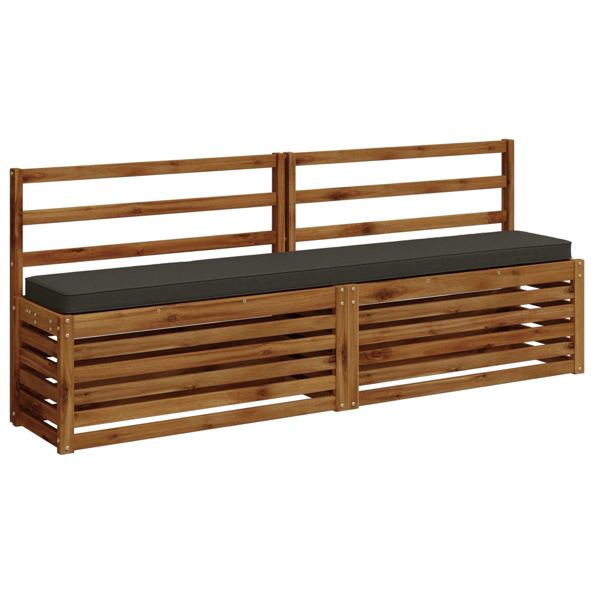 2-Piece Bench Cushions VUGHT 2 pcs 100% Polyester Anthracite 3